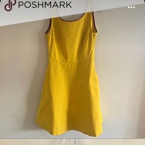 Zara Trf yellow dress with purple lining details